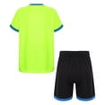 thumbnail image 2 of Zaldita Boys Soccer Jersey Athletic 2 Piece Set Kids Sports Football Uniform Activewear Gym Quick Dry Fluorescent Green XXS, 2 of 7