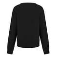 thumbnail image 4 of Tweang V Neck Sweaters for Women Long Sleeve Ribbed Tops for Women Knit Sweater for Women Lightweight Turtleneck for Women Mock Neck Long Sleeve Tops for Women Waffle Knit Tops for Women Black Xl, 4 of 9