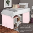 thumbnail image 3 of Full XL Size Dorm Bed 30 Inch Drop Solid Bed Skirt Lightweight Pleated Pattern Split Corner Premium Hotal Quality With Flexible Elastic & Fade Resistent, 3 of 6