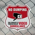 thumbnail image 5 of No Dumping Shield Sign This Property Is Protected By Video Surveillance (2 Pack) 12 inch X 12 inch Shield-Shaped Rust-Free Aluminum Metal Signs Weather Resistant, UV Protected Made in, 5 of 7