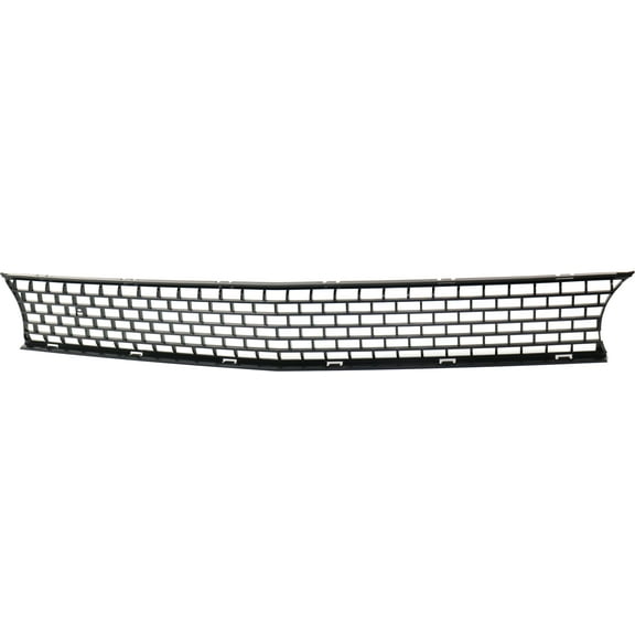 Grille Assembly Compatible With 2015-2018 Dodge Challenger Center Textured Black Shell and Insert