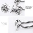 thumbnail image 4 of 3in Gate Hook, Stainless Steel Cabin Hook And Eye Latch Lock For Shed Door Window, 4 of 5