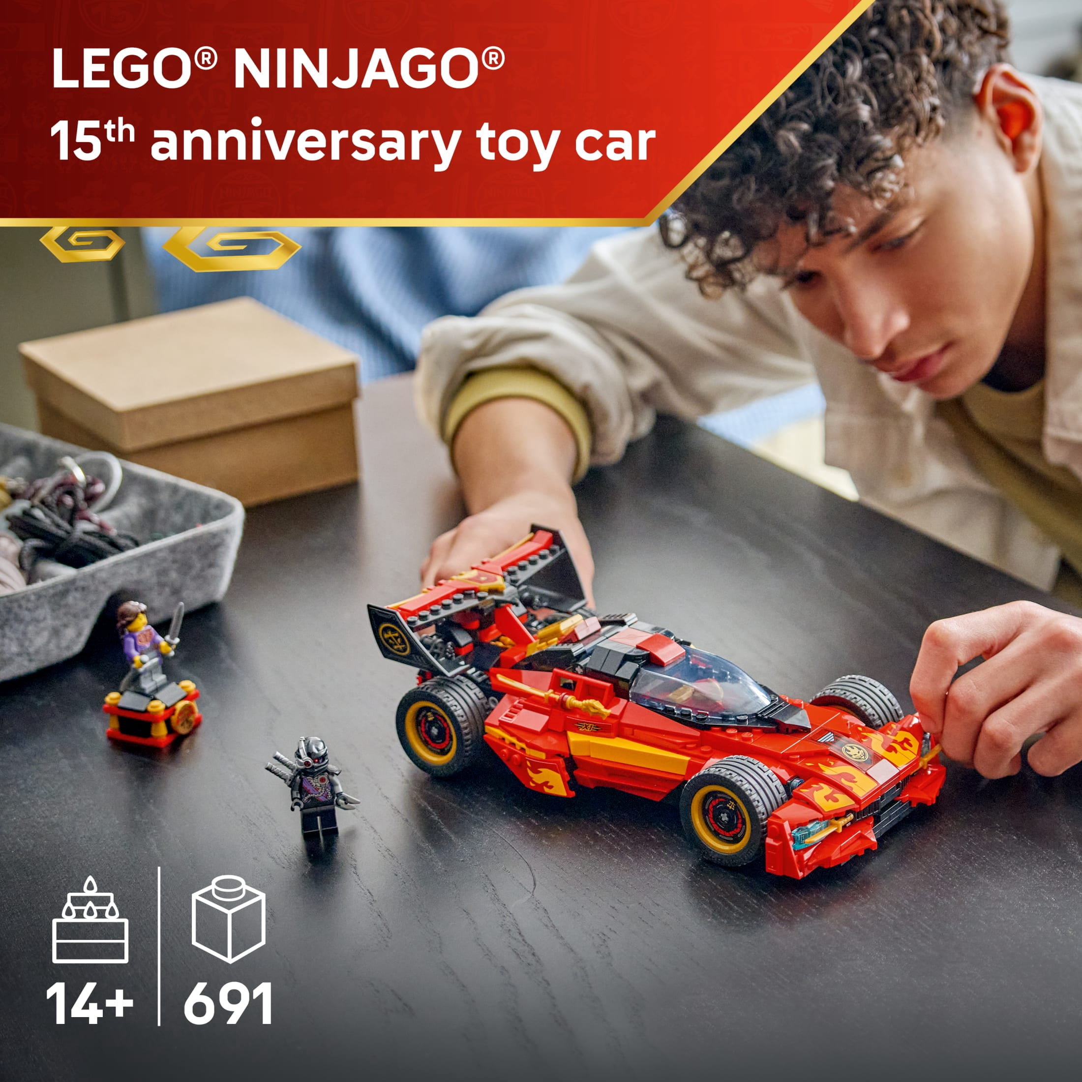 LEGO NINJAGO X-1 Ninja Charger 15th Anniversary - Building Set for Teen Boys & Girls, Ages 14+ - Collectible Toy Car & Motorcycle Kit - Gifts for Birthdays - 71867
