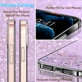 thumbnail image 6 of Compatible with Samsung A03 Case Cute Glitter Clear Sparkly Cases Shockproof Samsung Galaxy A03 Phone Case for Women Girls Silicone Slim Bling Protective Cover (Purple), 6 of 14