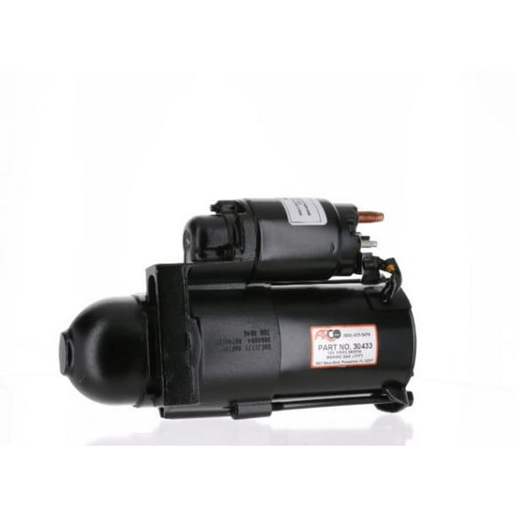 Arco Marine Starter 30433 Marine Series; OE Replacement; Inboard; 8 Millimeter x 1.25 Battery Post; Pad Mount; 1.7 Kilowatt; 11 Tooth; Counter Clockwise Rotation; Without overcrank protection; 12 Volt