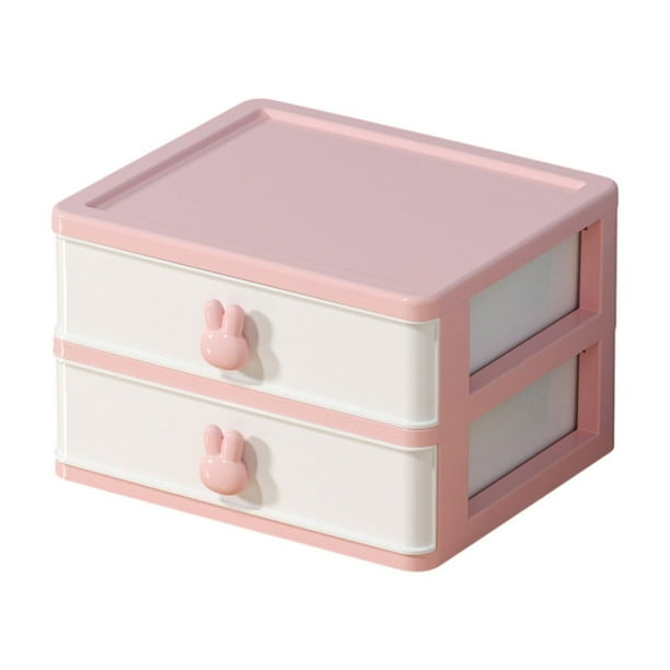 Caja de almacenamiento de escritorio, estilo cajón, multifuncional, para estudiantes, cosméticos, joyas, papelería, organizador, estante de almacenamiento, estuches de almacenamiento