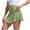 Mint Green, variant on AherBiu 2 in 1 Tennis Skorts for Women Stretch Mini Skirts Crossover High Waisted A-Line Bottoms Yoga Shorts with Pockets