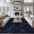 thumbnail image 3 of Starry Sky Area Rugs 5x7 ft Universe Galaxy Shinny Stars Blue Sky Retro Washable Rug Non Slip Indoor Carpet Absorbent Floor Mat for Living Room Bedroom Dining Room, 3 of 9