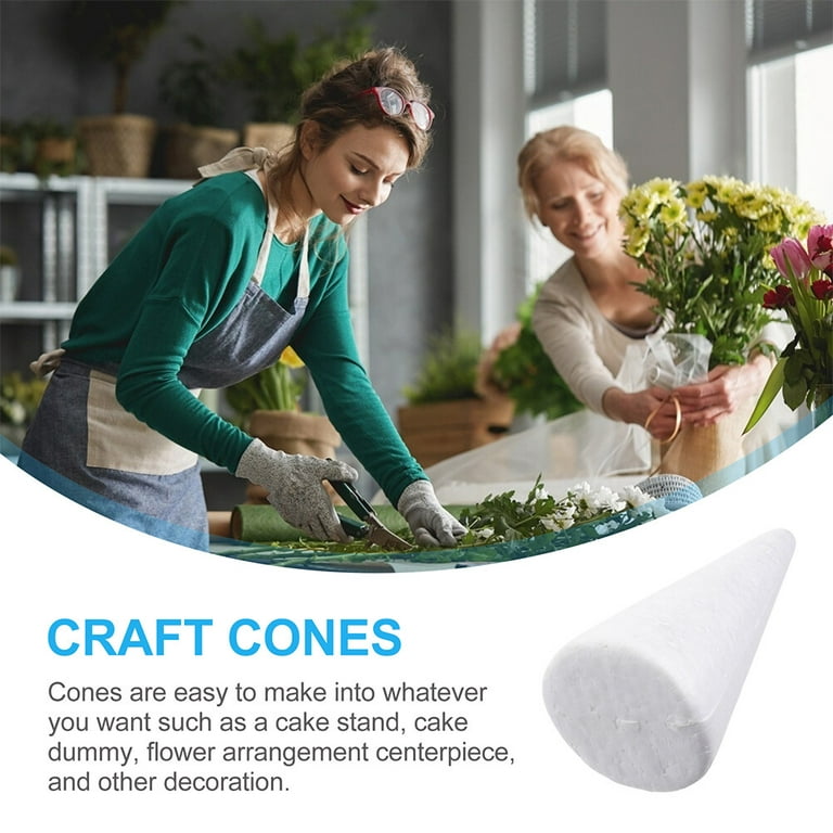 24pack Craft Foam Cones, Foam Tree Cones, Cones Shaped Foam For Arts,  Crafts, Christmas Tree, Schoo[hs]