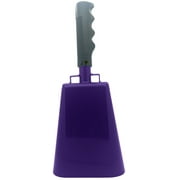 11.2 inch Purple Bell Black Handle Cowbell with Stick Grip Handle Used for Cheering at Sporting Events - Cow Bell by Stewart Tradingâ?¢