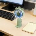thumbnail image 2 of ICQOVD Desktop Fan Mini Usb Rechargeable Handheld Fan Small Portable Cooling Fan Hands-Free Portable for Outdoor Work, 2 of 6