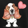 thumbnail image 3 of CafePress - Basset Heart Balloon Women's Dark Pajamas - Women's Short Sleeve Print T-Shirt and Pants Dark Cotton Pajama Set, 3 of 7