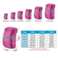 thumbnail image 2 of Uxcell 65-75L Waterproof Backpack Rain Cover with Reflective Strap XL Rose Red, 2 of 6
