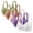 Green, variant on Women's 5-Pack Non-Wired Thin Molded Cup Bras, Adjustable Strap V-Neck Everyday Underwear, Comfortable Solid Color Lingerie Set