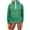 Green, variant on Fall Winter Women Long Sleeve Quilted Hooded Coat Loose Puffer Pullover Hoodies