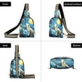 thumbnail image 3 of Wolf Trees Starry Sky Crossbody Bags Backpack Chest Bag Shoulder Bag Waist Bag for Outdoor Travel Hiking Fitness Cycling, 3 of 7