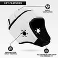 thumbnail image 3 of EliteTek Soft Padded Headgear, Universal Fit (Lacrosse, Rugby, Flag Football, Soccer), 3 of 6