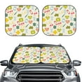 thumbnail image 2 of Kll Medical Icons Windshield Sun Shade 2-Piece Foldable Car Front Window Sunshade For Most Sedans Suv Truck - Auto Sun Blocker Visor Protector Blocks Max Uv Rays - Medium, 2 of 7
