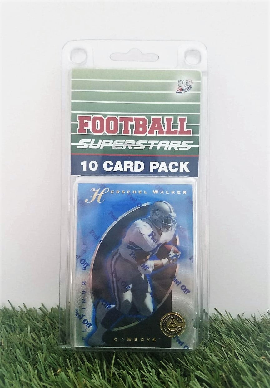 custom nfl fire pits on Herschel Walker 10 Card Pack Nfl Football Superstar Herschel Walker Starter Kit All Different Cards Comes In Custom Souvenir Case Perfect For The Ultimate Walker Fan By 3bros Walmart Com Walmart Com
