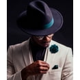 thumbnail image 7 of Vittorio Vico Formal Solid Flower Teal Lapel Pin, Stainless Steel, 1 Count, 7 of 7