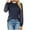 Navy, variant on BUIgtTklOP Women's Waffle Knit Tops Dressy Business Casual Blouses Lace Long Sleeve Work Shirts Fall Clothes