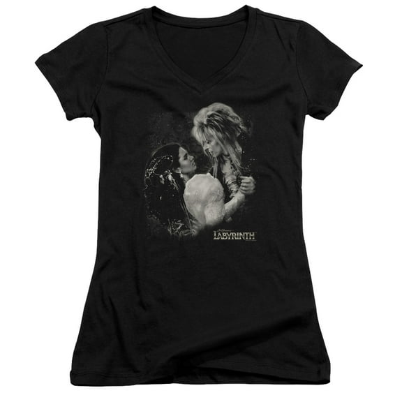 Labyrinth Dream Dance Junior Women's T-Shirt V-Neck Black