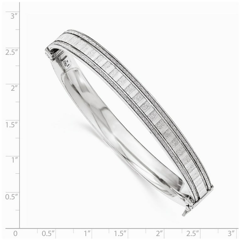 My Daily Styles Stainless Steel Womens Hinged CZ Bangle Bracelet