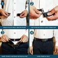 thumbnail image 4 of Grofry Elastic Shirt Belt Men Women Multi Holes Adjustable Length Belt Shirt Stay Strap Unisex Shirt Fastener Garment Accessories, 4 of 8
