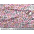 thumbnail image 2 of Soimoi Rayon Fabric & Orchids Floral Print Sewing Fabric Yard 56 Inch Wide, 2 of 3