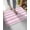 White Pink, variant on Luxury Plush Bathroom Rugs Mat, Pink Striped Soft Shaggy Bath Carpet, Farmhouse Vintage Stripes Non-Slip Floor Mat for Kitchen, Bedroom, 18"x30"