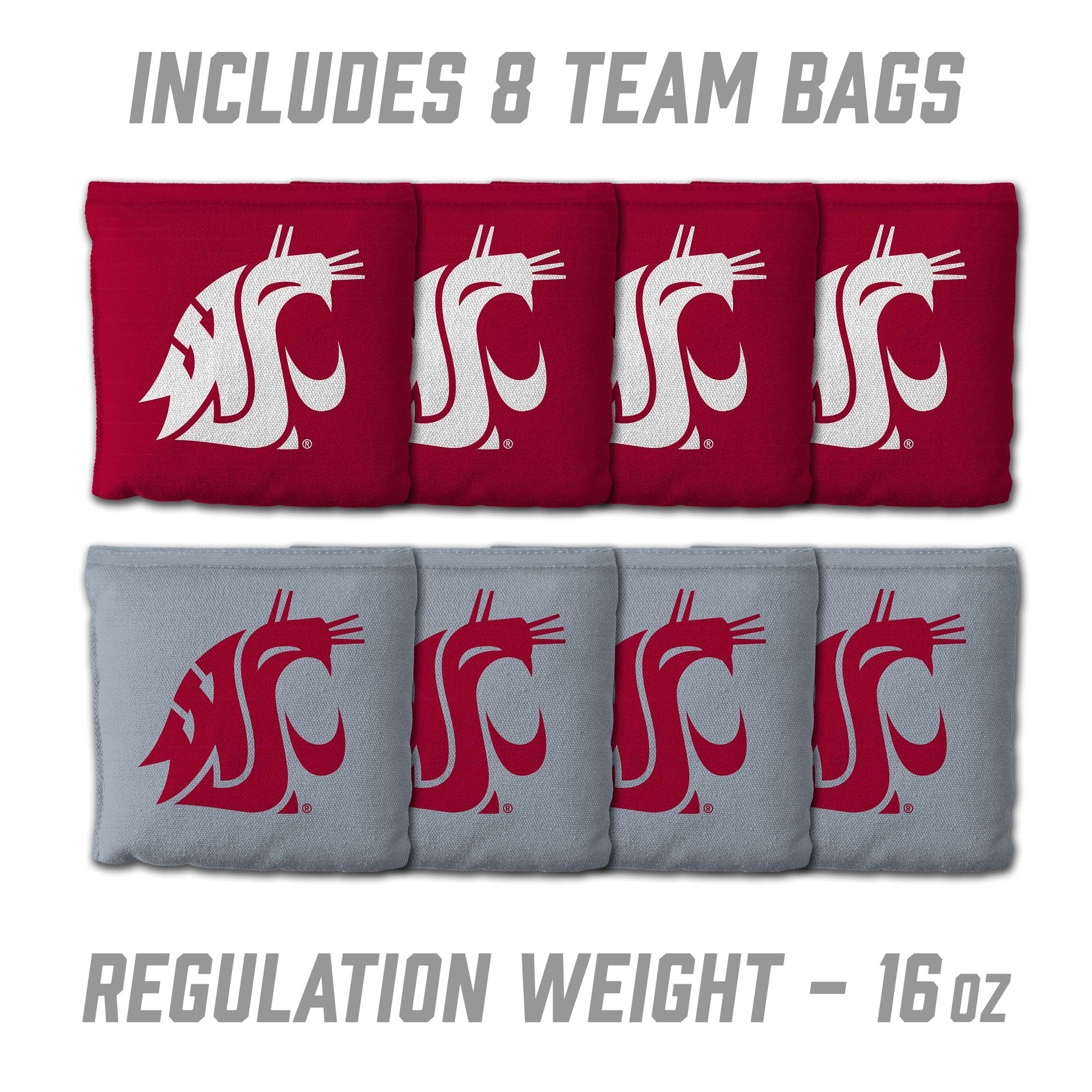Washington St Cougars 2x3 MDF Cornhole Game Set