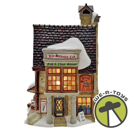 Department 56 Dickens' Village Splendid Cod Fish and Chips 808868 NEW