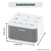Serene Evolution 30 Sound White Noise Machine - Sleep Machine for Adults, Baby With Rain, Ocean, Pink Noise - Brown