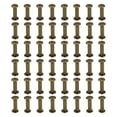 thumbnail image 1 of Unique Bargains 50 Ensembles Vis Chicago, M5x18mm Vis Chicago Plaquées Laiton Rivets pour Cuir, Marron, 1 of 6