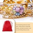 thumbnail image 4 of Minnieouse Estuche para joyería Bolsos pequeños con cordón Embalaje Exhibición Goodies Regalos Almacenamiento para teléfonos móviles Ropa, zapatos y accesorios Miscelánea Rojo-15*20, 4 of 6