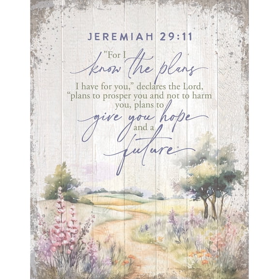 DEXSA For I Know The Plans Wood Plaque - 11.75" x 15"