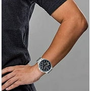 Seiko Mens Chronograph Stainless Steel Blue Dial Quartz Watch SSB345