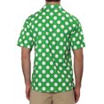 thumbnail image 3 of Lars Amadeus Dress Shirts for Men's Slim Fit Polka Dots Button Short Sleeves Short Shirts Tops, 3 of 5