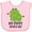 AD-Pink, variant on Inktastic My Poppy Loves Me Grandson Frog Boys Baby Bib