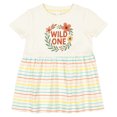 thumbnail image 3 of Inktastic Wild One Floral First Birthday Girls Baby Dress, 3 of 5