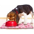 thumbnail image 6 of Dog Food Mat, Absorbent Water Bowl Mats Cat Pet Feeding Placemats Pink 17 * 30 inch, 6 of 6