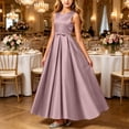 thumbnail image 2 of ATOGUTA Girl Long Formal Dress Wedding Satin Dresses Princess Birthday Party Prom Ball Gown Size 0-15, 2 of 6