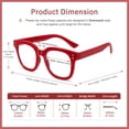 thumbnail image 4 of Gafas bloqueadoras de luz azul Madison Avenue de gran tamaño, rojas, 4 of 7