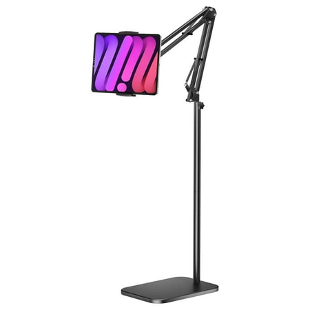 ETEPEHI Tablet Floor Stand: 360-degree Rotatable Metal Tablet Holder - Universal iPad Stand Compatible with iPhone iPad Pro Air Mini, Compatible for Samsung Tab, E-Readers