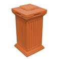 thumbnail image 1 of Good Ideas Savannah Outdoor Column 30 Gallon Storage Waste Bin, Terra Cotta, 1 of 4