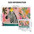 thumbnail image 5 of 1000 pcs Zebra's bathing time 1000 Piece Vibrant Jigsaw Puzzle,Unique and Beautiful Design,Funny Zebra's bathing time Modern Style Puzzles 1000 Piece,Gift for Zebra Lovers,Stress relieving pleasure, 5 of 6