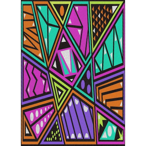 Ahgly Company Indoor Rectangle Patterned Sage Green Abstract Area Rugs, 8' x 12'