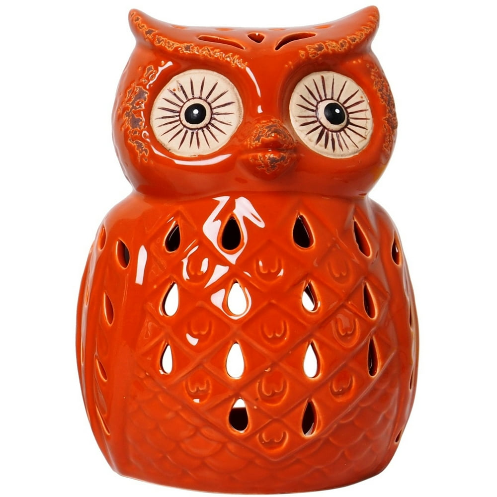 Mainstays Ceramic Owl Tea Light Holder Lantern