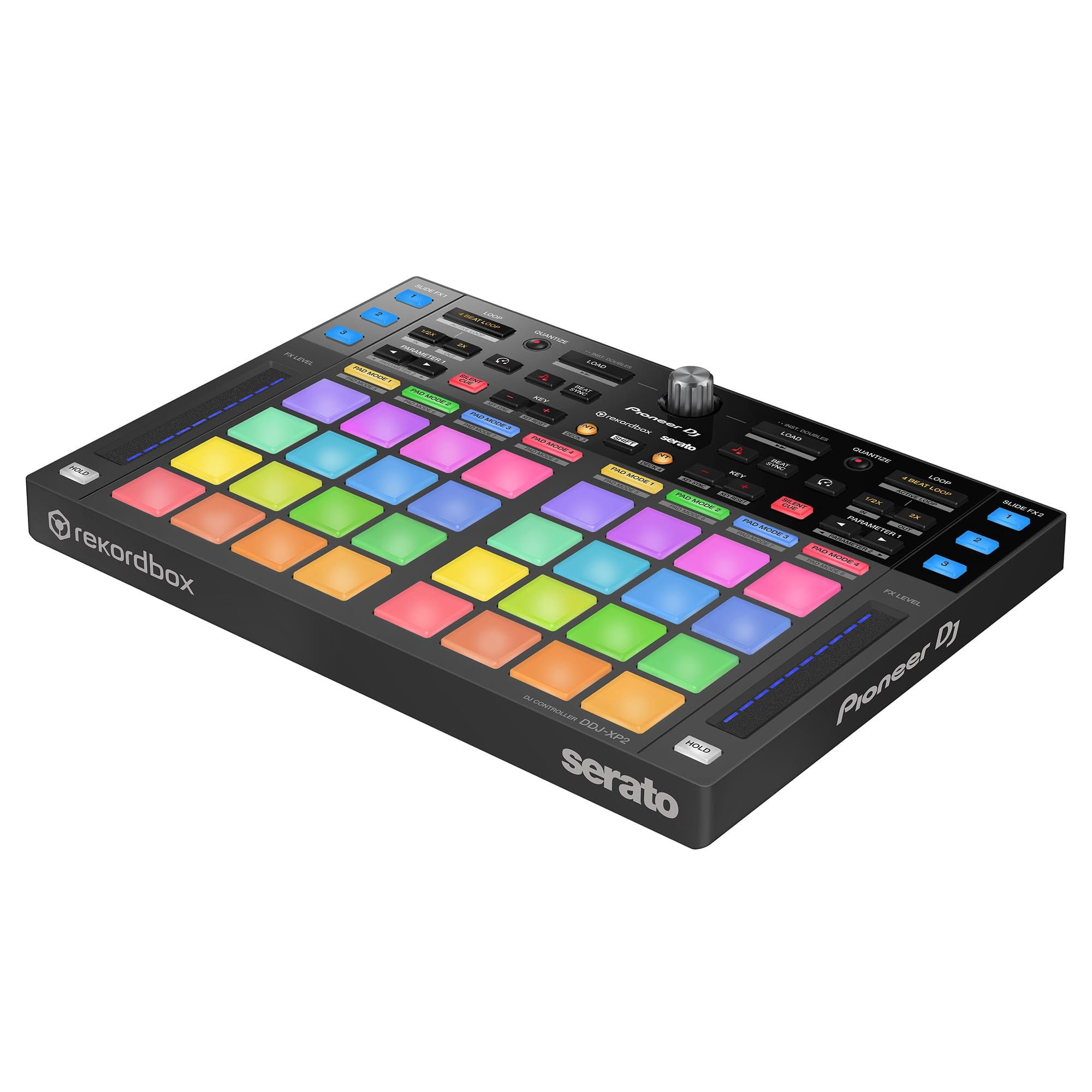 Pioneer DJ DDJ-XP2 Sub-Controller for Rekordbox & Serato DJ Pro Bundle with Laptop Stand, Headphones, and Austin Bazaar Polishing Cloth