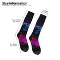 thumbnail image 2 of Cauagu Futuristic Purple Panther A、 Print Women's Men's Ankle Socks 1-pack Casual Athletic Socks for Unisex Adult Moisture-Wicking Socks for Daily Wear/Running/Sport, 2 of 8
